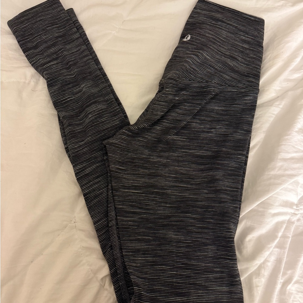 Lululemon Athletica Black and Gray Leggings